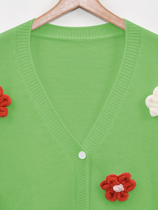 Blumen-Kardigan für Damen