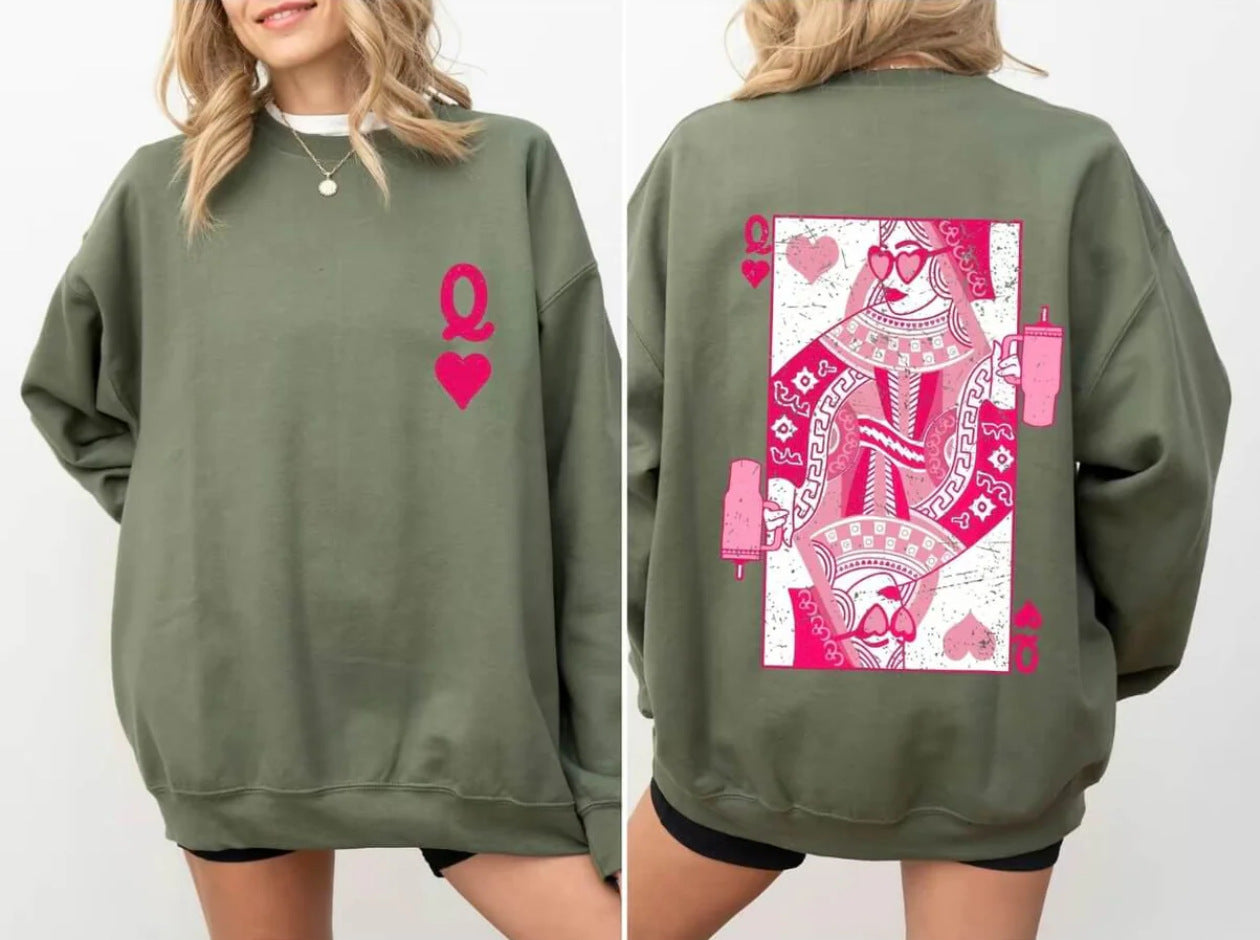 Streetwear Hoodie mit Herz-Print