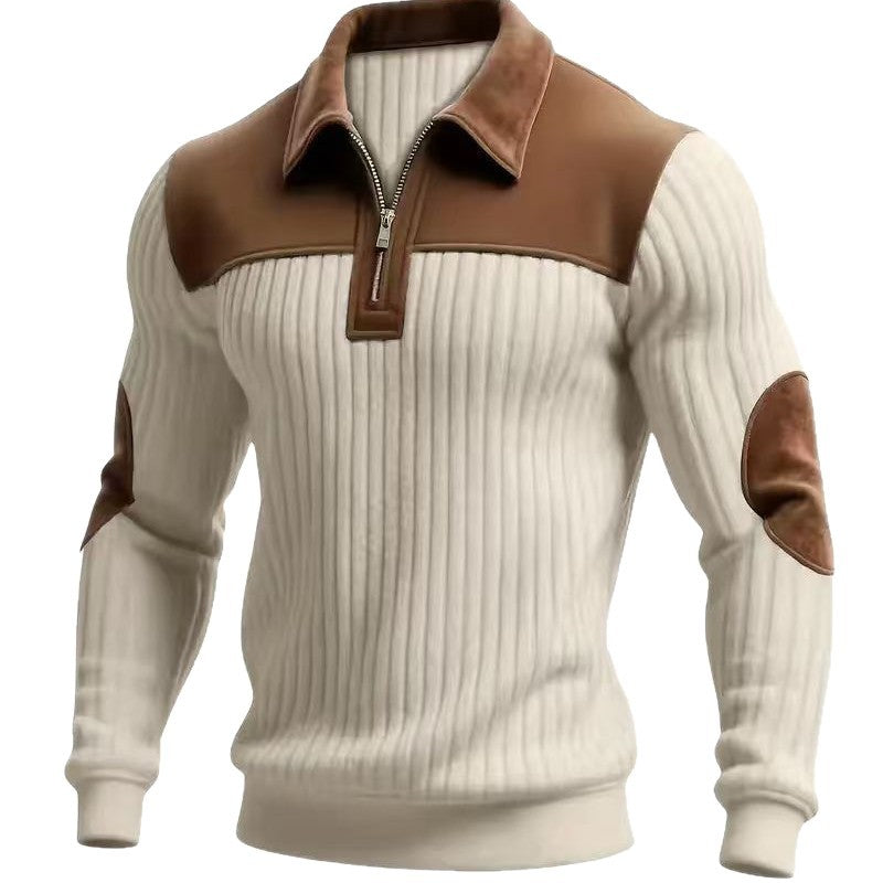 Freizeit Zip-Sweatshirt für Herbst & Winter – Ansicht 2