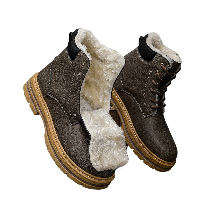 Herren Winter Western Boots mit dicker Sohle