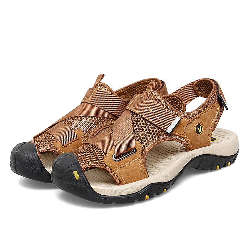 Herren Slip-on Sandalen mit Klettverschluss