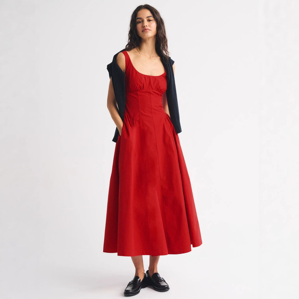 Elegantes Maxi-Slip-Kleid mit Blumenmuster – Bild 11 | LuxeStyle