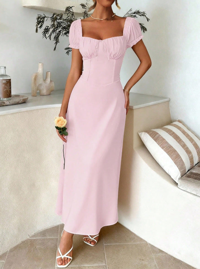 Elegantes A-Linien Kleid mit Bandage-Stil | LuxeStyle