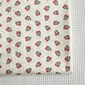 Baumwoll-Twill: Diagonal-Gitter mit Rosen | LuxeStyle