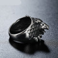 Titanstahlring mit Adler-Design | LuxeStyle
