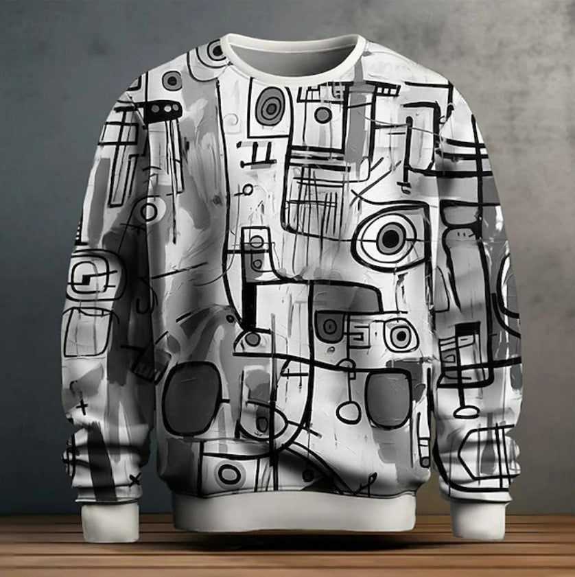 Graffiti Pullover Hoodie für Herren – Bild 9 | LuxeStyle