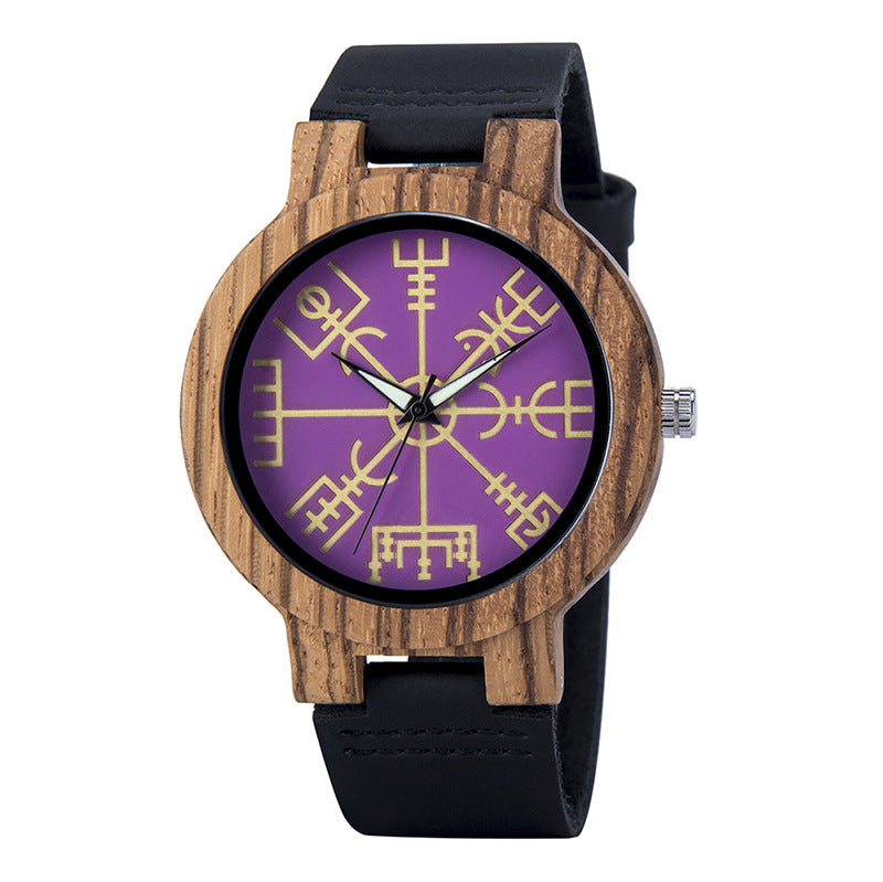 T84-Holzquarz-Armbanduhr (Sportlich, Dekorativ)