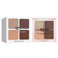 4-Ton Eyeshadowpalette mit Erde-Ton & Traubenfarbe, Multifunktional