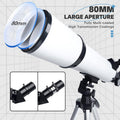 Astronomisches Teleskop mit Telefonadapter