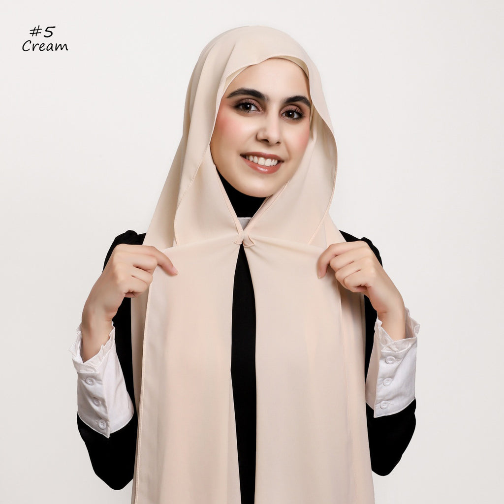 Elegantes Chiffon-Tuch mit Magnetverschluss