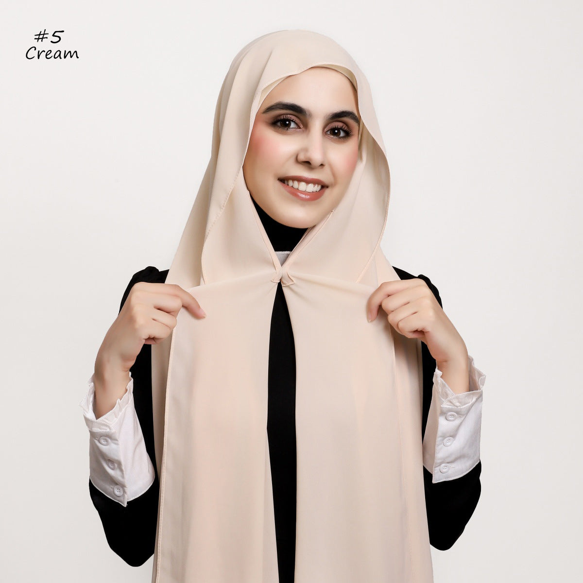 Elegantes Chiffon-Tuch mit Magnetverschluss