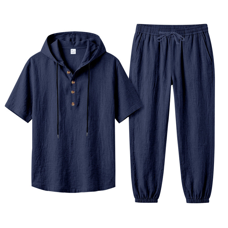 Ensemble pour hommes «Costa» · T-shirt à capuche + Jogger