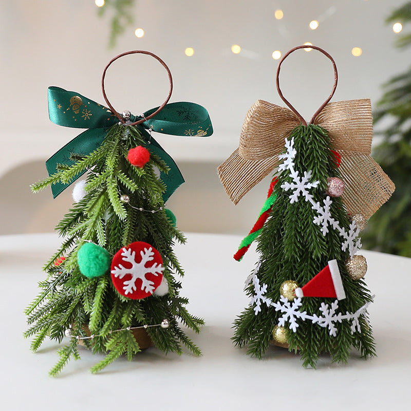 Mini Weihnachtsbaumornamente in Rot & Weiss 21 cm – Bild 3 | LuxeStyle