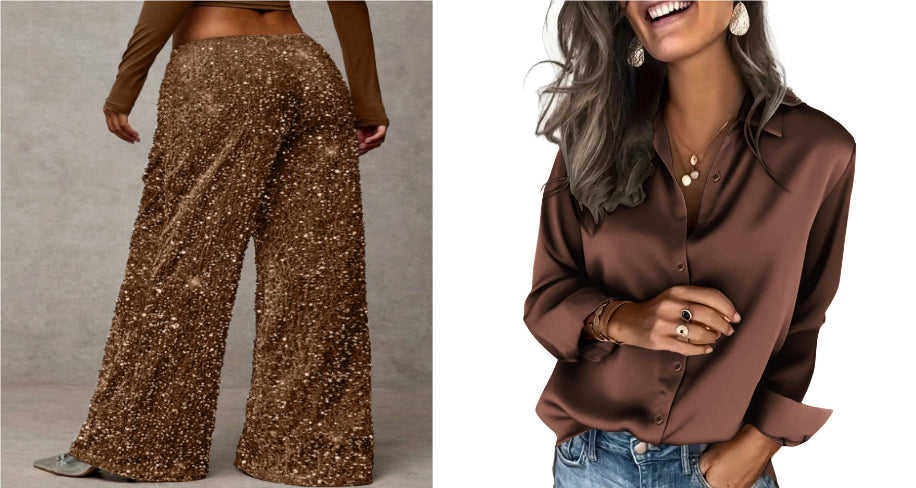 Satinbluse Langarm – Bild 9 | LuxeStyle