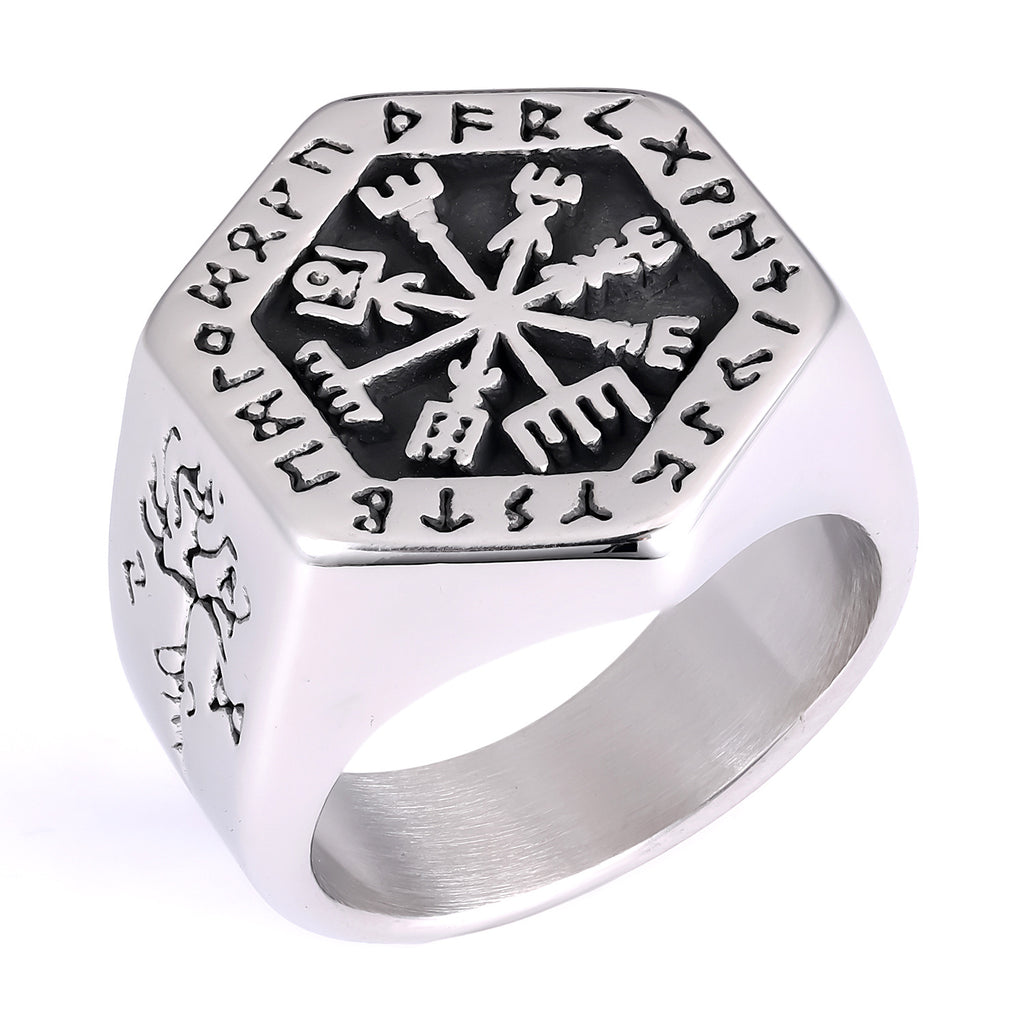 Viking Edelstahl Herren Ring