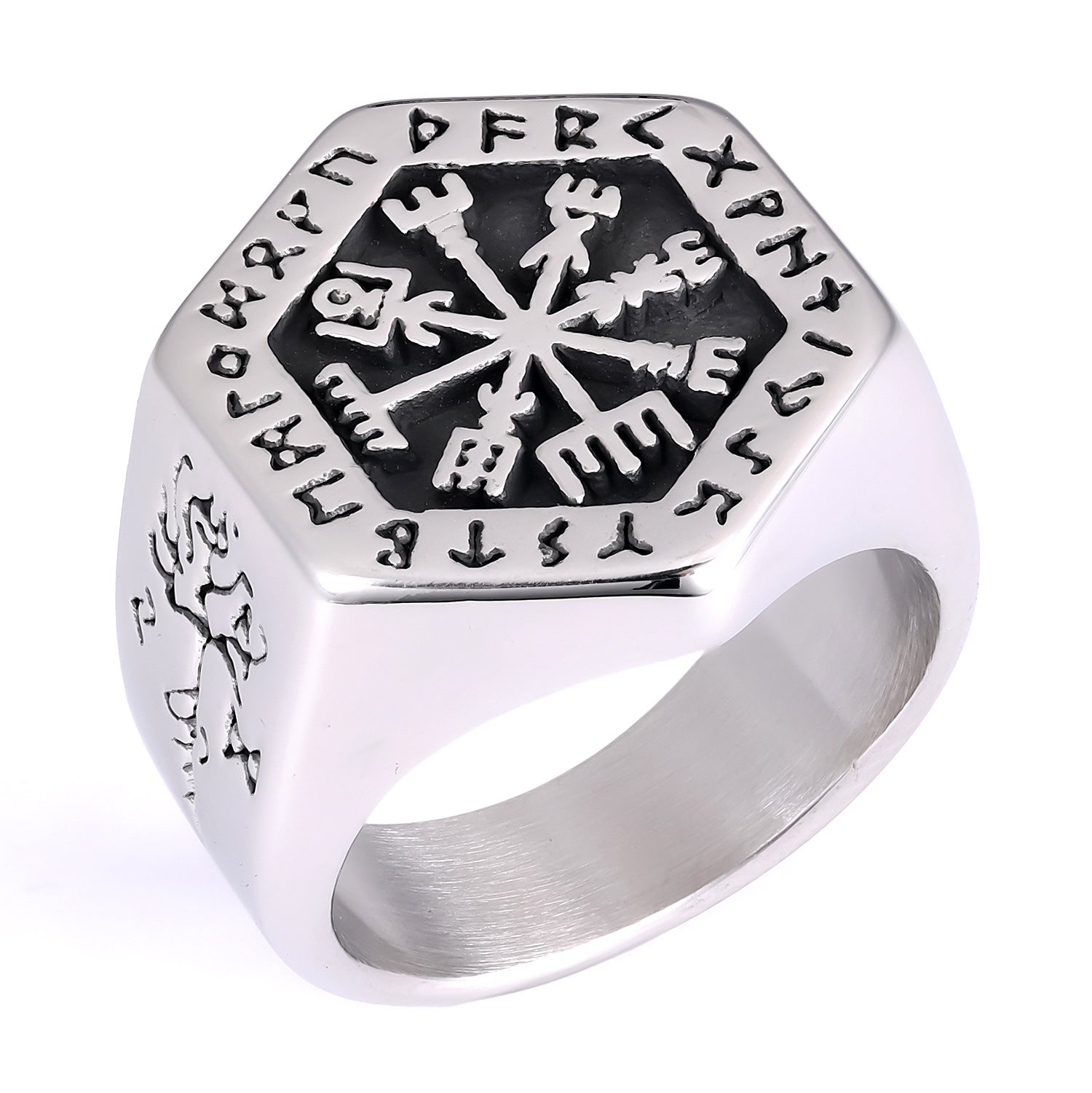 Viking Edelstahl Herren Ring