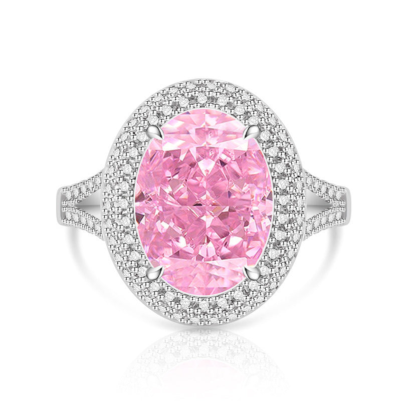 Verstellbarer Ring mit schimmerndem Zirkonia