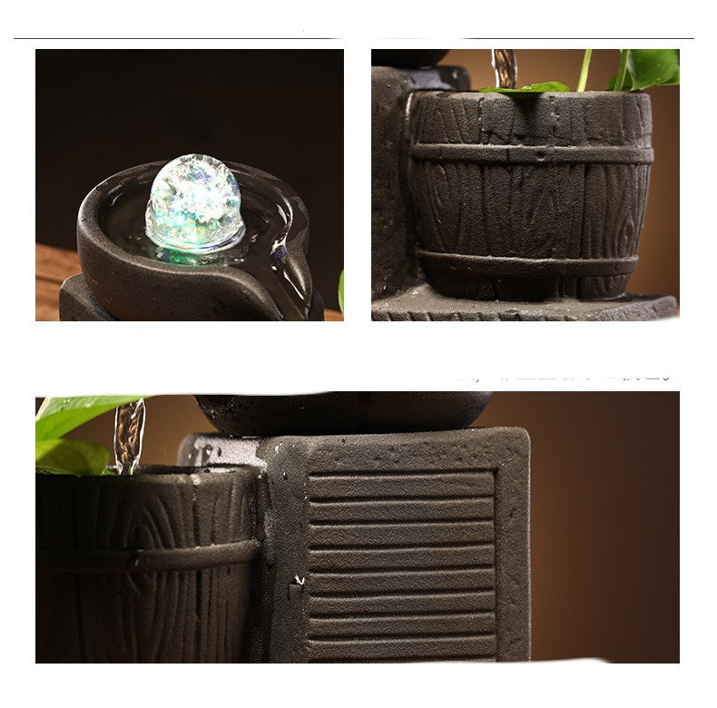 Keramik-Luftbefeuchter mit Blumenmotiv