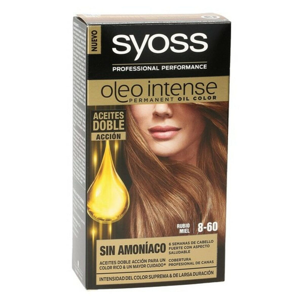 Dauerfärbung Syoss Olio Intense Honigblond Nº 8,60 Platinblond Nº 8.60