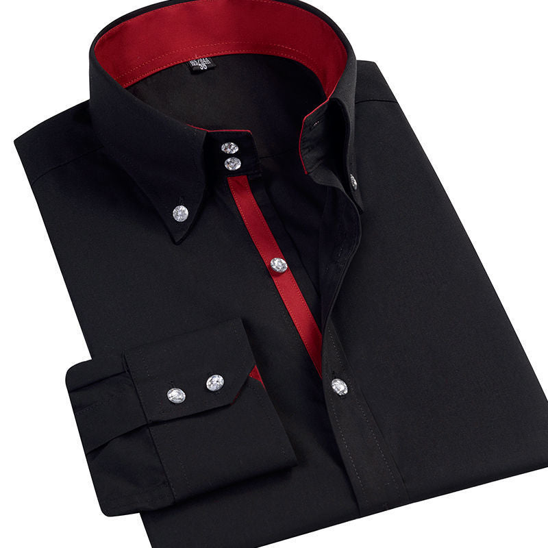 Herren Langarmshirt Casual Trendy – Ansicht 2