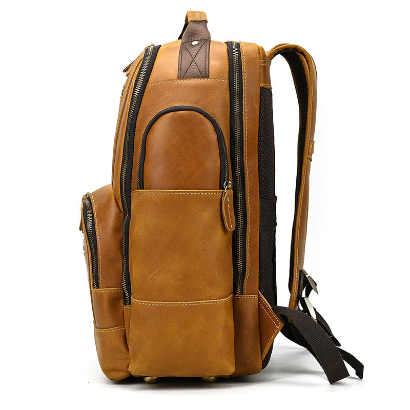 Lederrucksack Retro – Grosses Fassungsvermögen