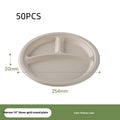 Oasis Bagasse 3-Raster Teller, 50 Stk. – Bild 1 | LuxeStyle