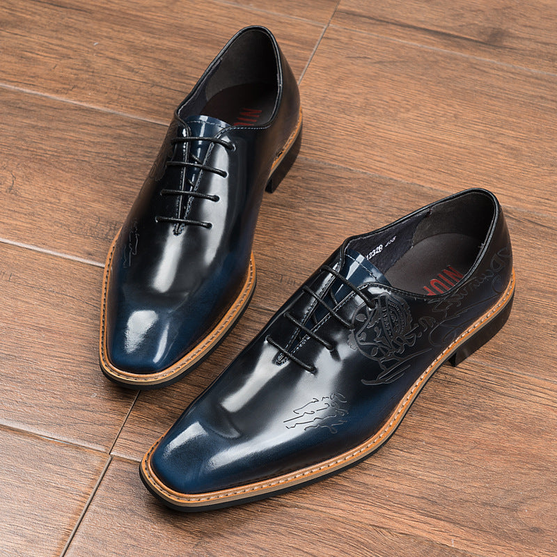 Business-Schuhe aus Kalbsleder mit Lasergravur – Bild 1 | LuxeStyle