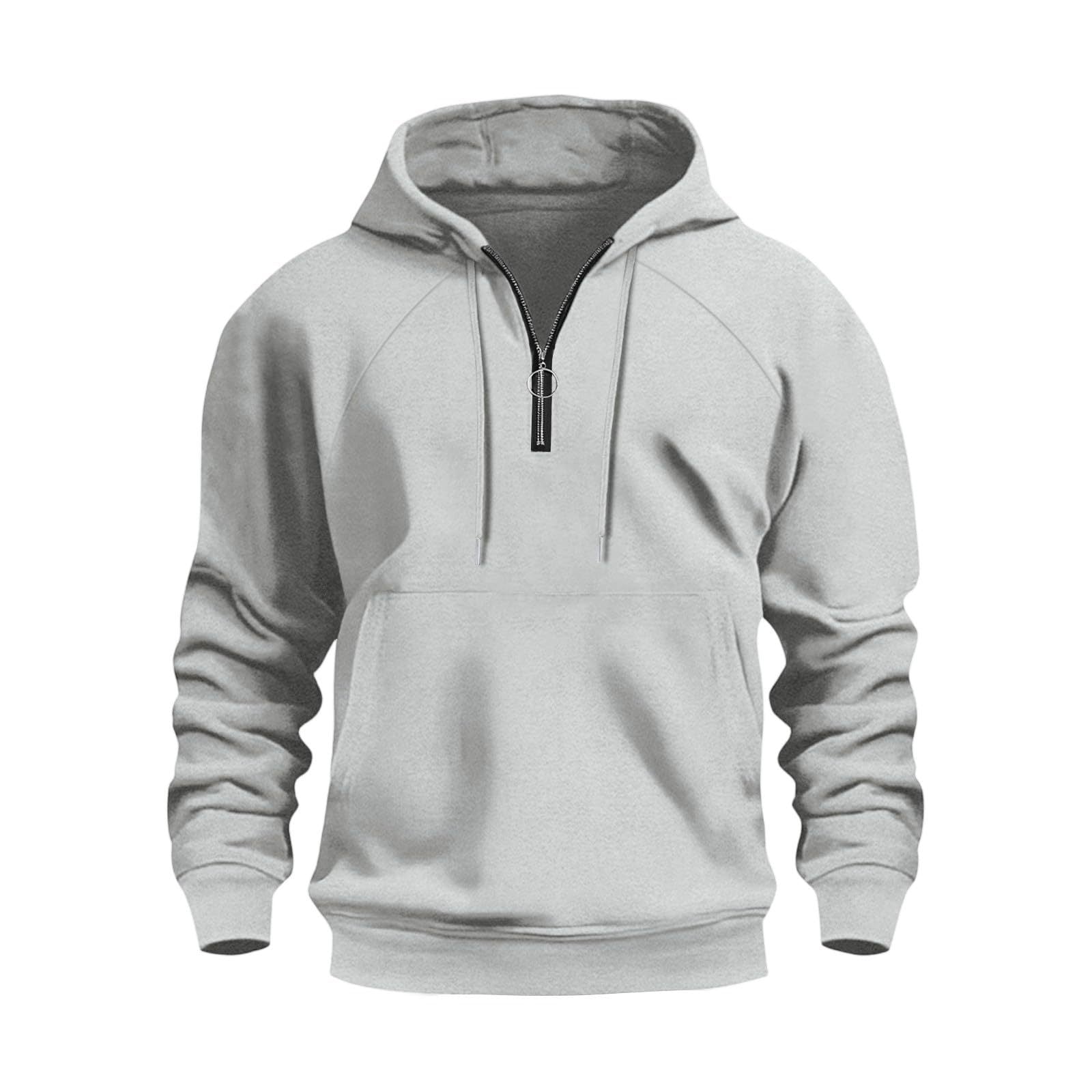Herren Casual Sports Halbsteckhoodie