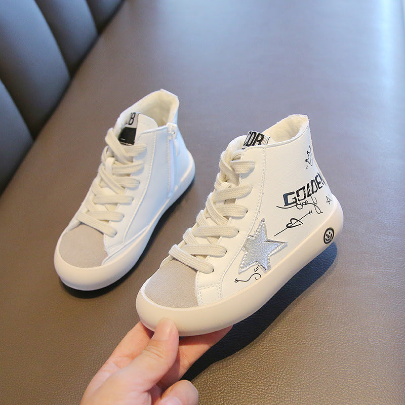 Baby-Lauflernschuhe aus Rindsleder