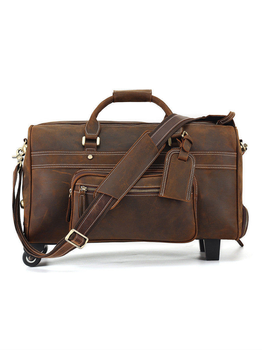 Leder Reisetasche im Retro-Stil