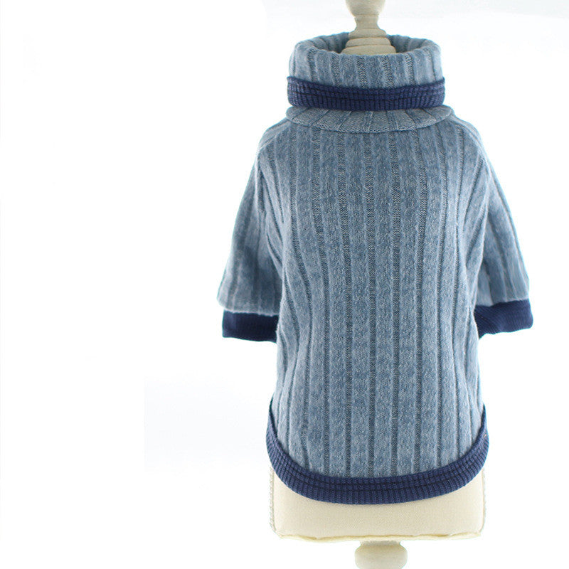 Bichon Frise Kostüm – Zwei-teiliger Pink-Blau-Grauer Pullover – Bild 6 | LuxeStyle