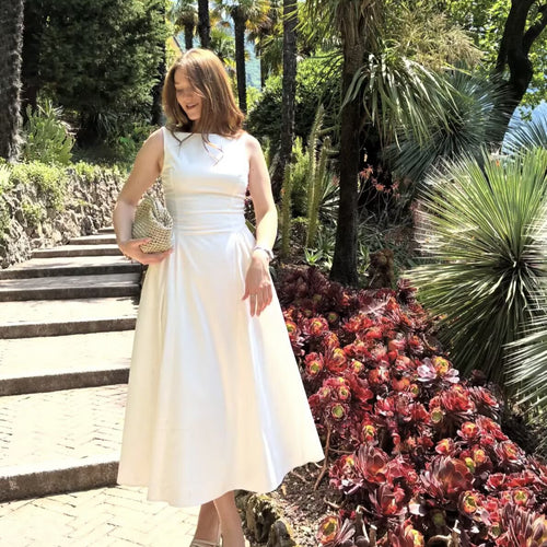 Ärmelloses A-Linien Maxikleid für Damen