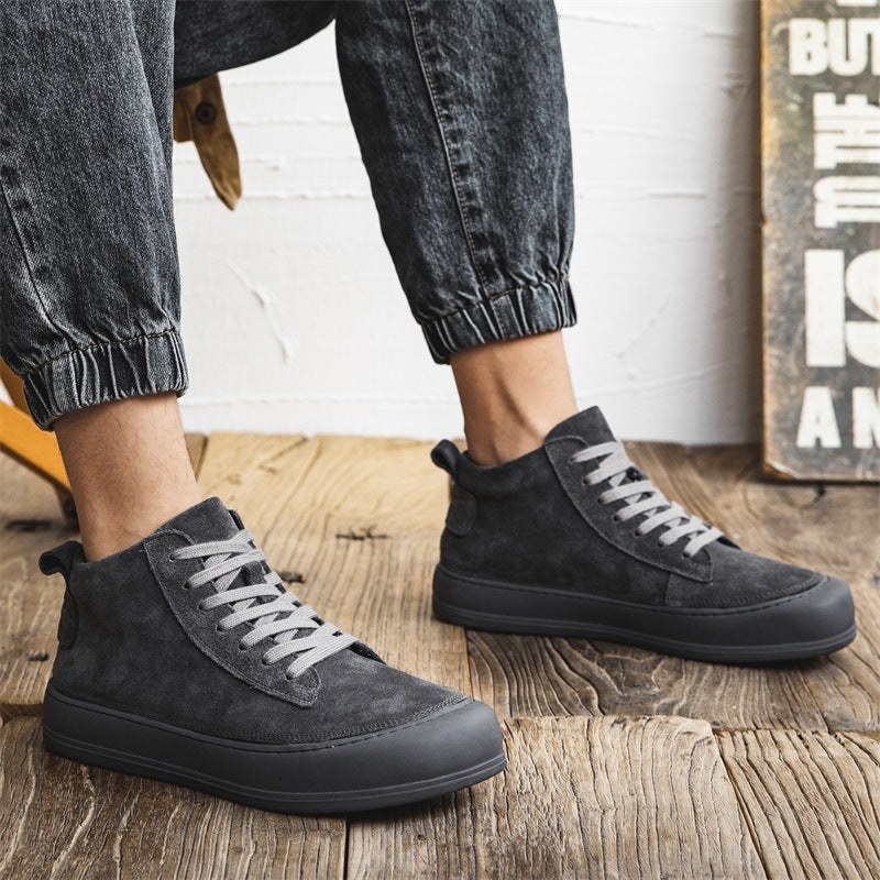 Lässige High-Top Leder Worker-Boots für Herren – Bild 12 | LuxeStyle