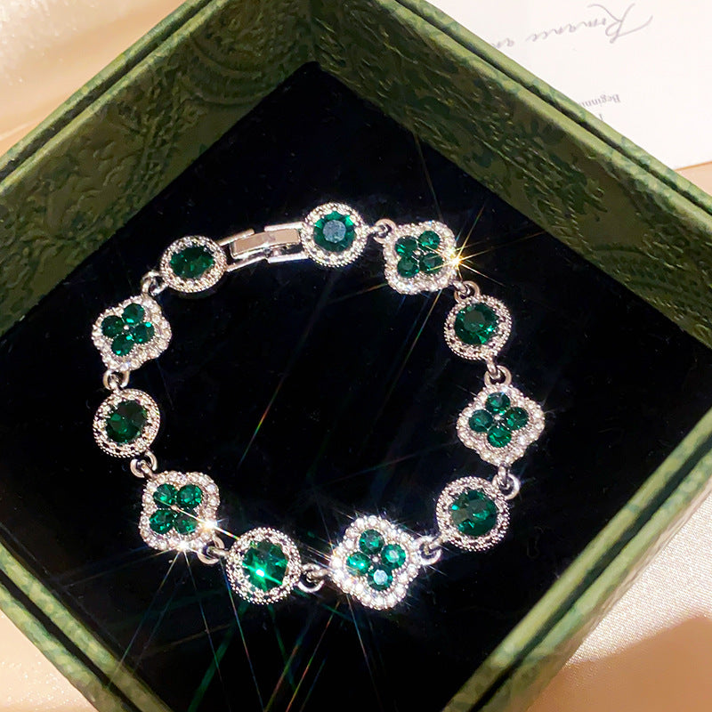 Ovales Zirkon-Armband im französischen Stil – Ansicht 4