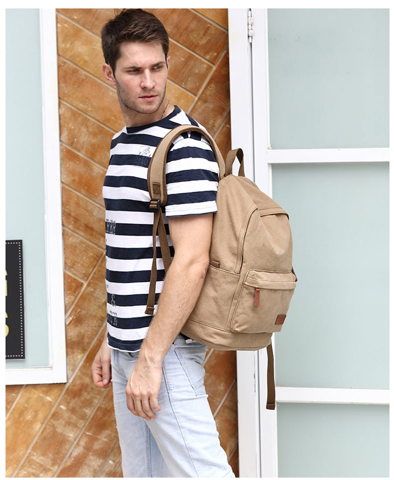 Rucksack Retro Canvas mit 20 L Kapazität – Bild 4 | LuxeStyle