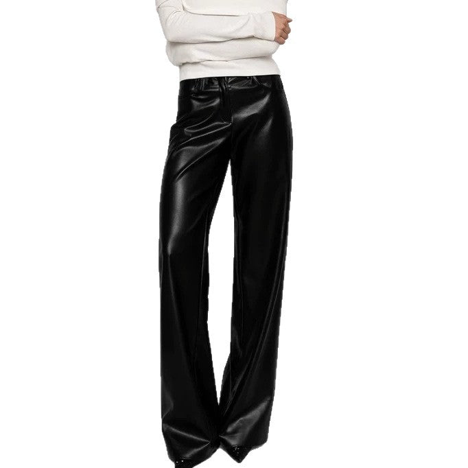 High-Waist Wide Leg Hose
