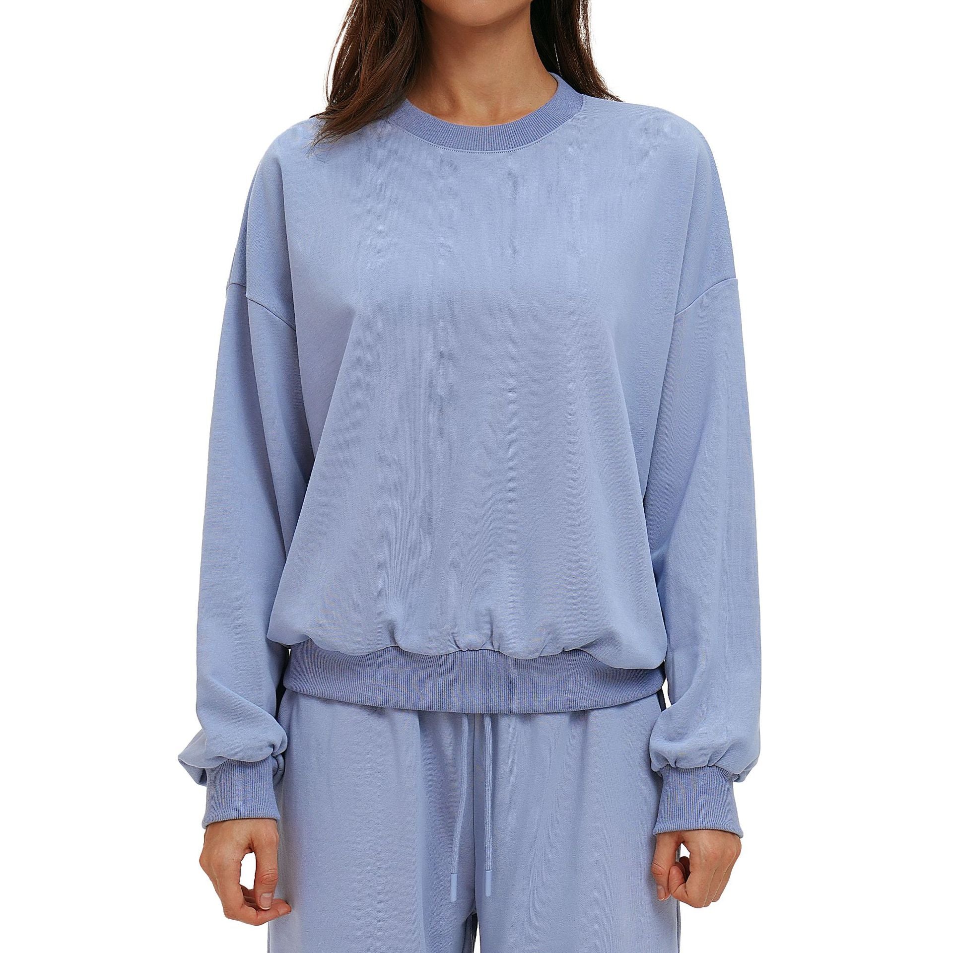 Gemütlicher Hoodie mit Rundhals für Damen – Ansicht 4