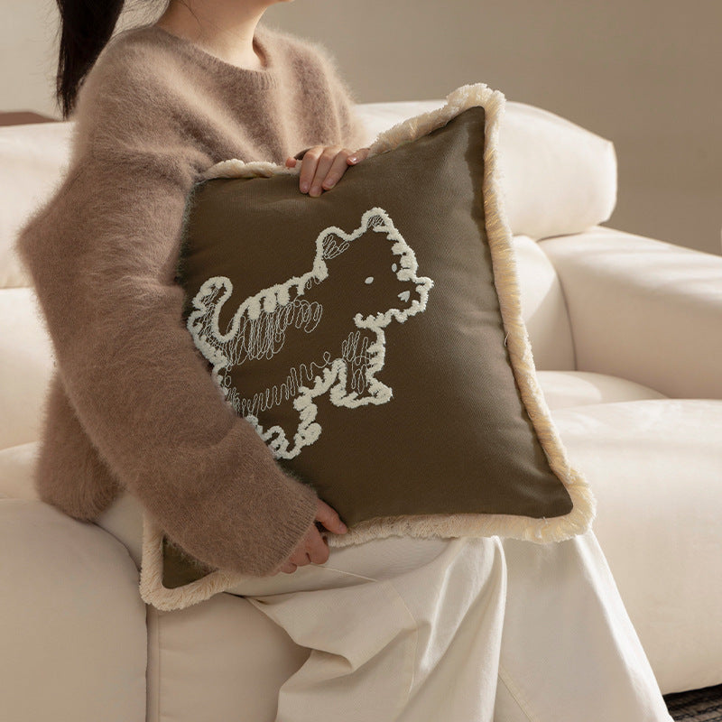 Sofa Kissenbezug mit Hund-Motiv