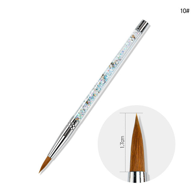 Nail Art Pinsel mit Glitzergriff – Bild 9 | LuxeStyle
