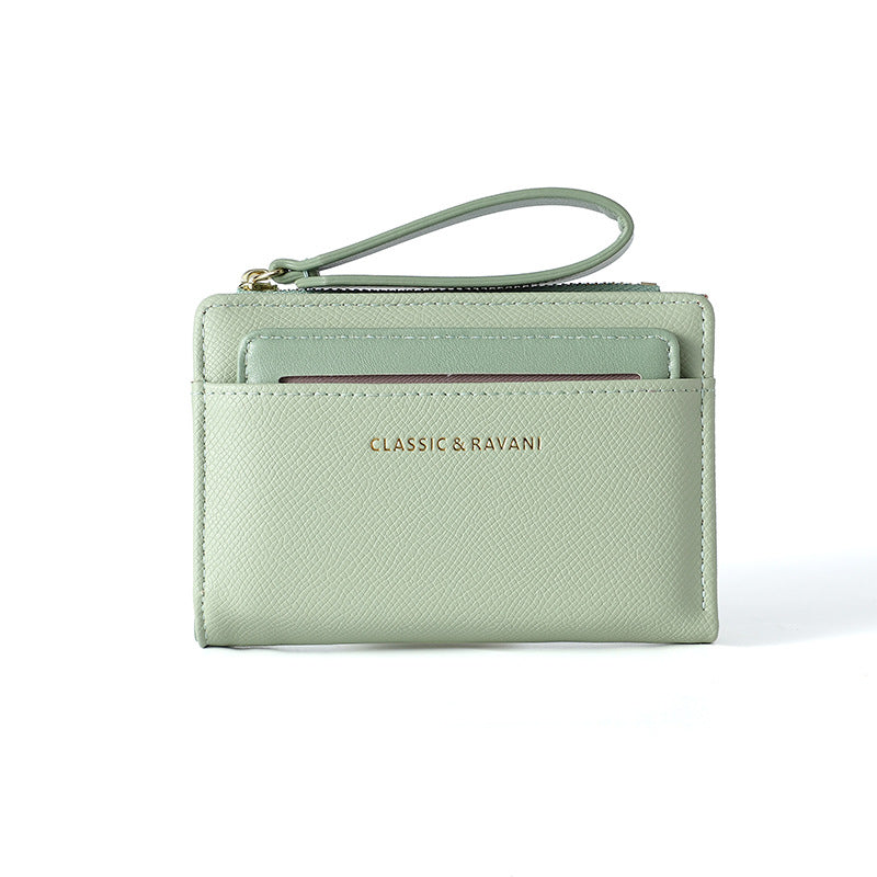 Schlichte einfarbige Damen-Geldbörse – Bild 4 | LuxeStyle