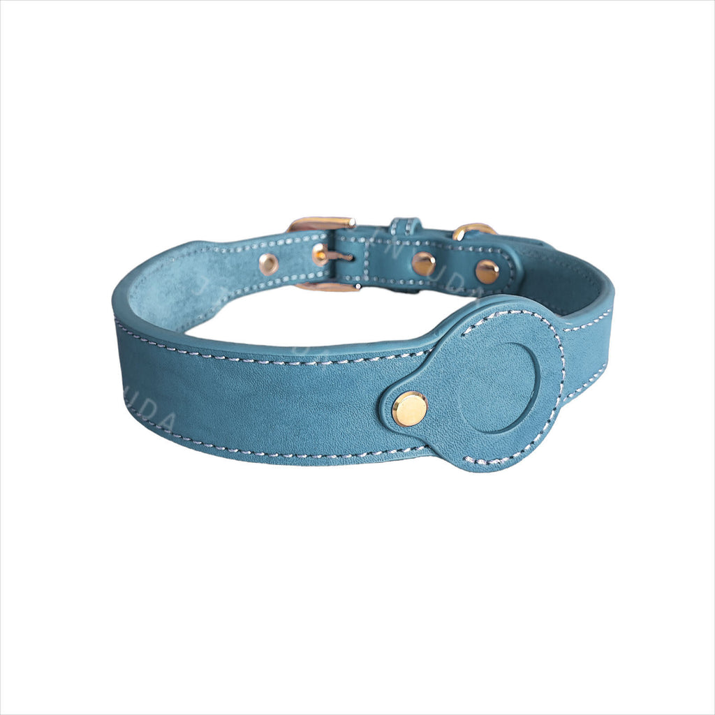 Abnehmbares Lederhalsband für Hunde