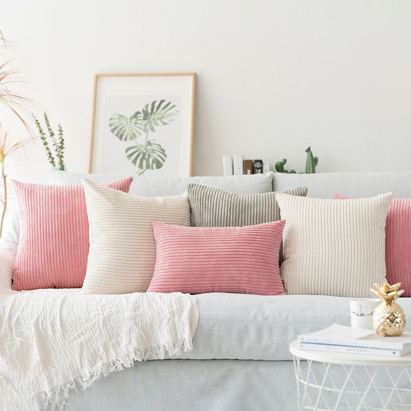 Kissenhülle aus Cord – Bild 2 | LuxeStyle