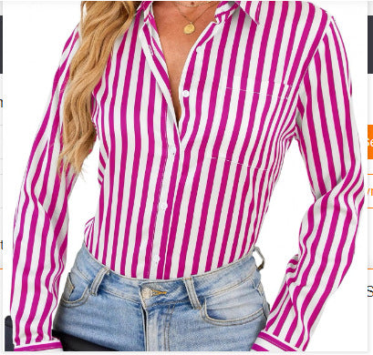 Gestreiftes Langarmshirt im Relaxed Fit – Bild 2 | LuxeStyle