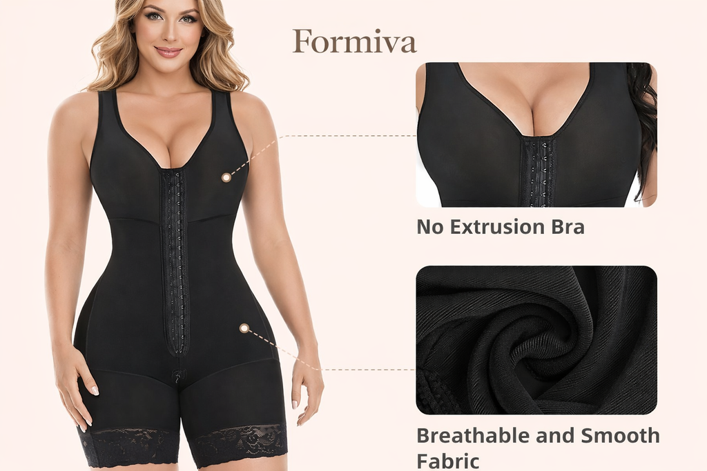 Figurformender Jumpsuit mit Bauchkontrolle
