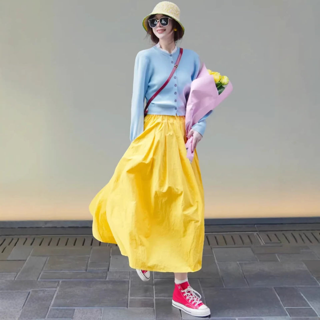 Eleganter A-Linien Maxi Rock