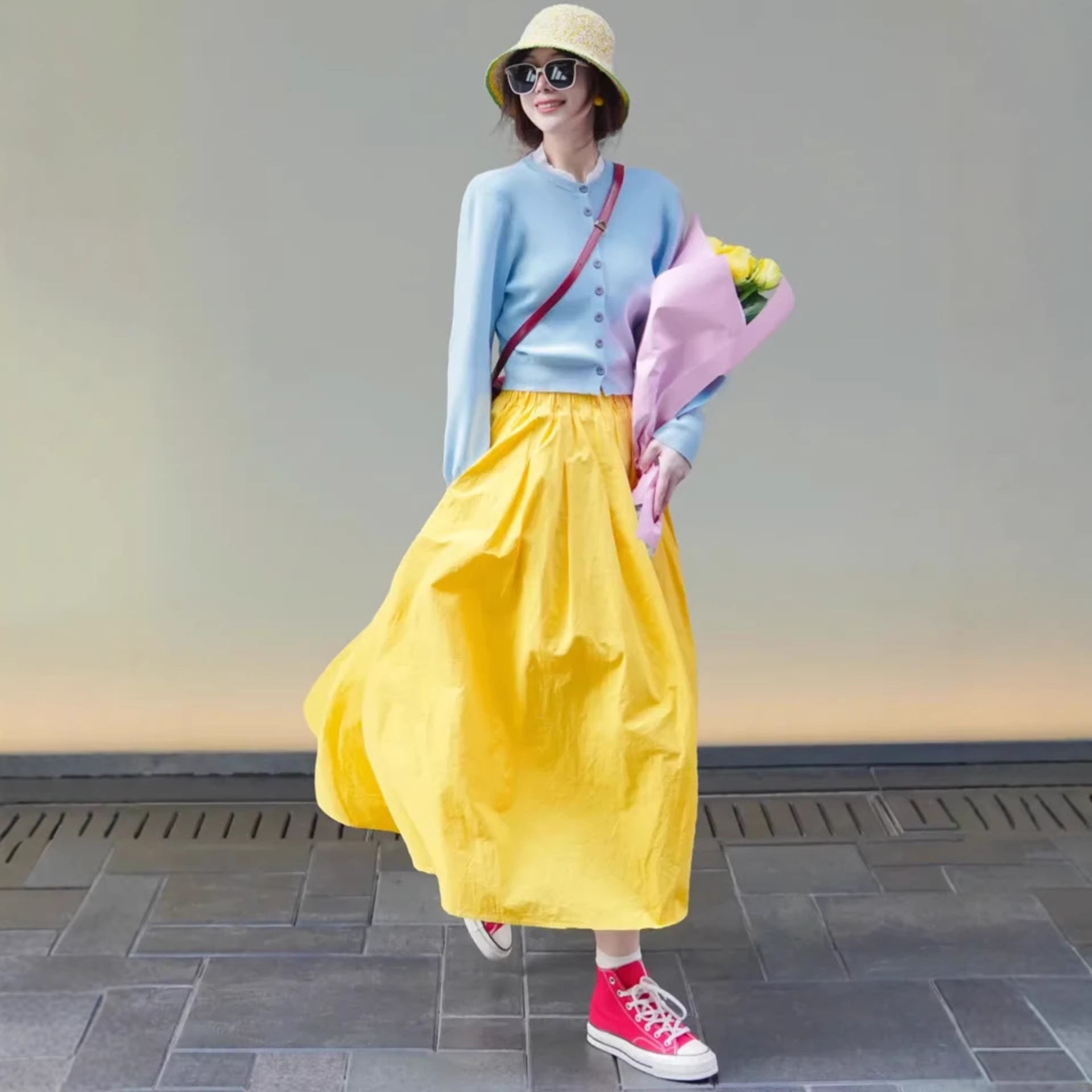 Eleganter A-Linien Maxi Rock