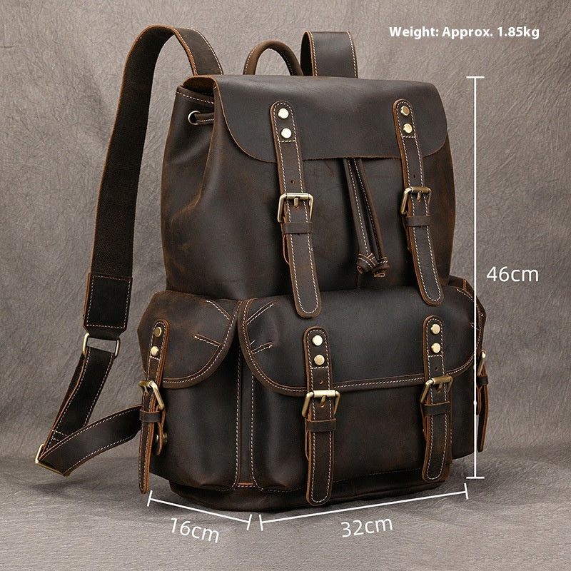 Lederrucksack "Crazy Horse" (36-55L)
