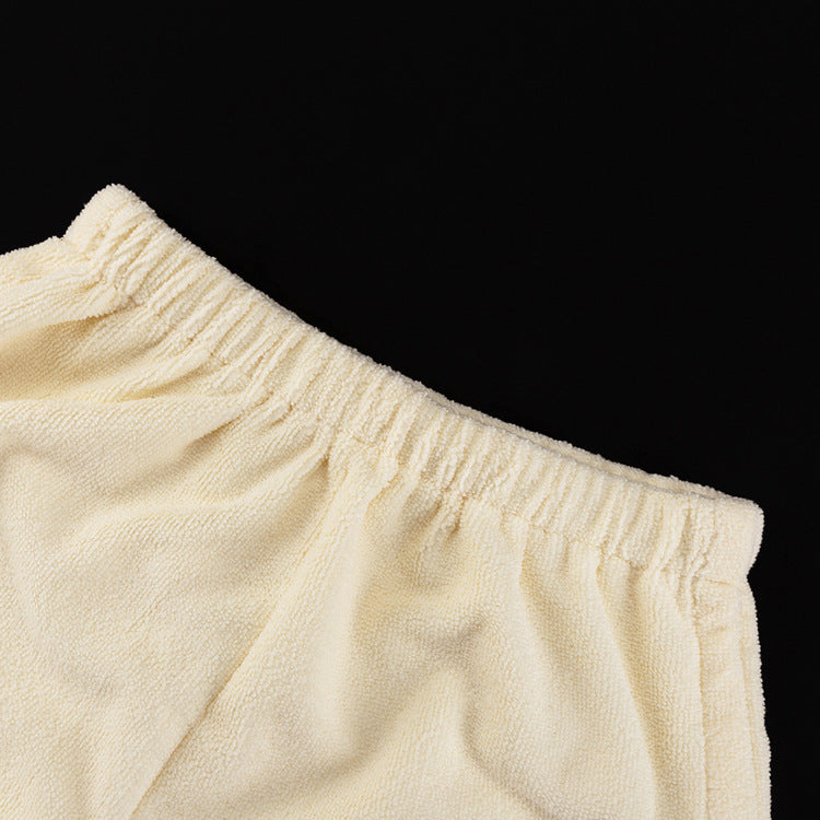 Frottee Loungewear Set mit Shorts