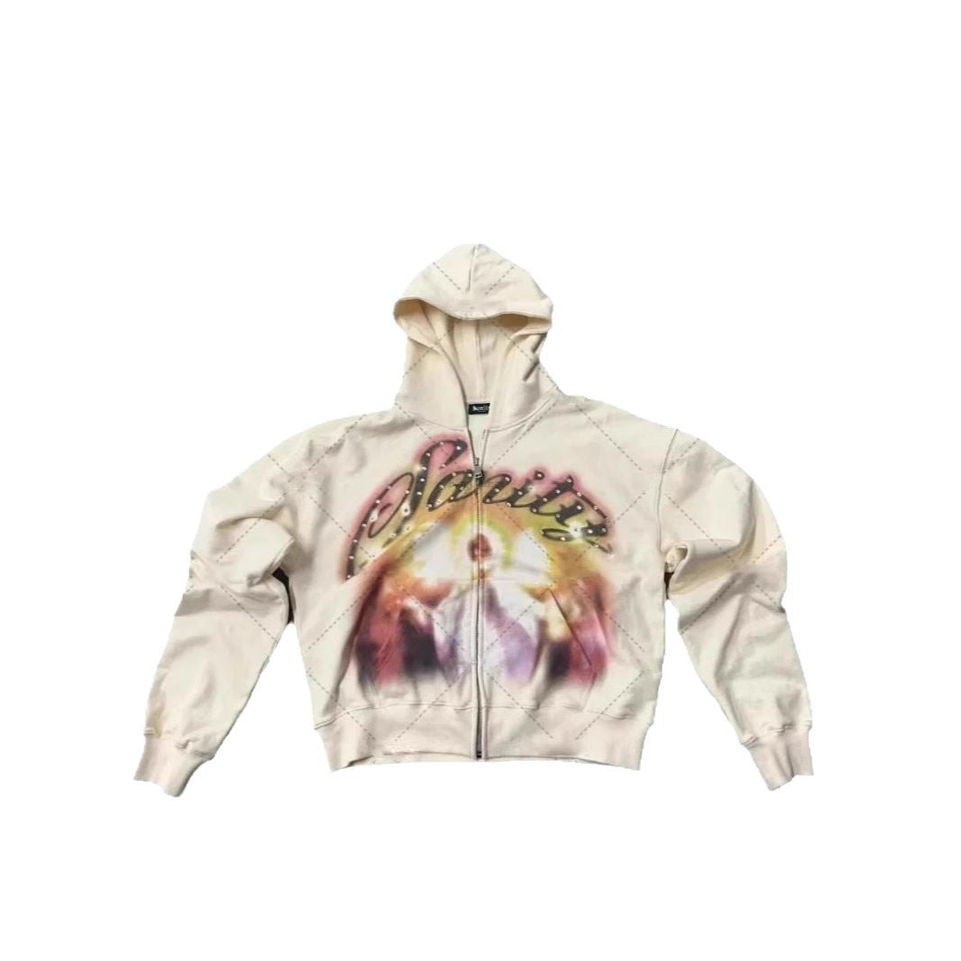 Hoodie mit Letter-Graffiti-Print – Ansicht 5