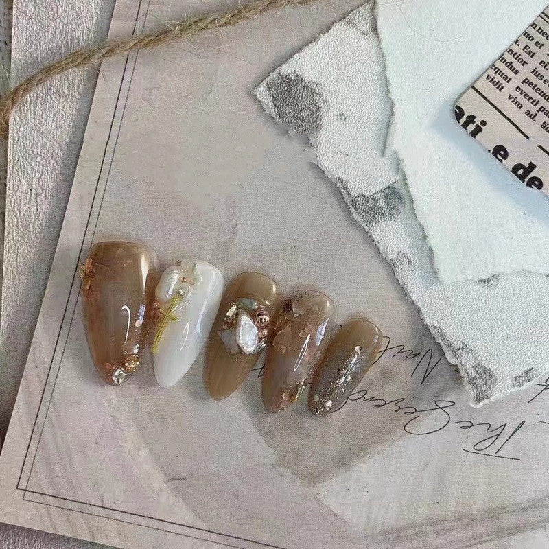 Amber Blooming Gradient Nagelsticker – Bild 11 | LuxeStyle